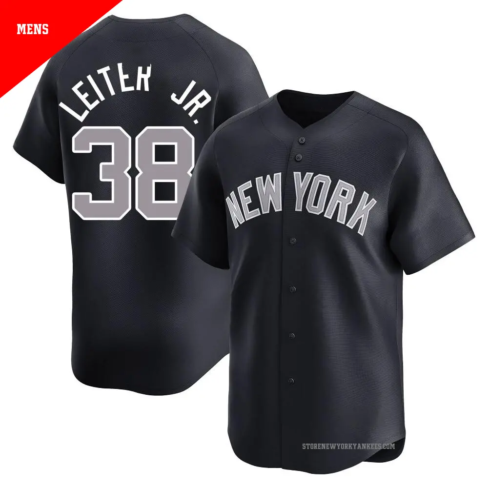 Men's ＃38 Mark Leiter Jr. New York Yankees Navy Limited Alternate Jersey