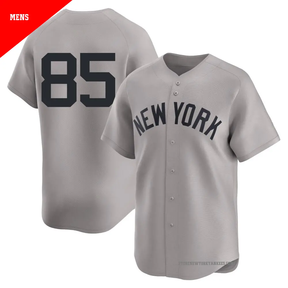 Men's ＃85 Clayton Beeter New York Yankees Gray Limited Away 2nd Jersey